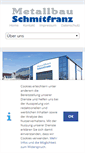 Mobile Screenshot of metallbau-schmitfranz.de
